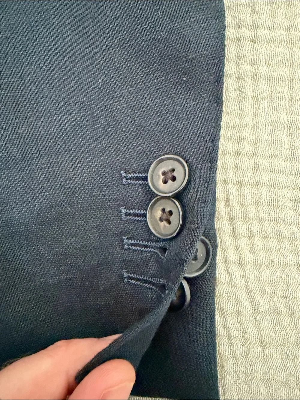 Huckberry Wills - Rosedale Linen Classic Patch Pocket Suit Jacket in Navy